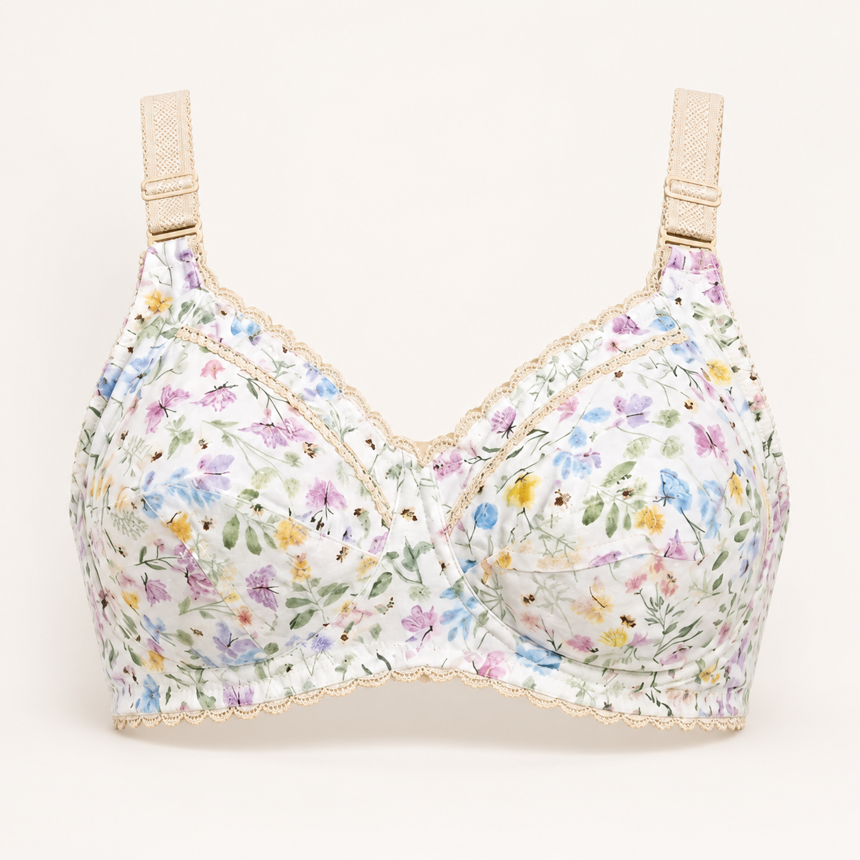 Wania Women’s Floral & Abstract Printed Daily Wear Cotton Bra Collection – Pack of 5