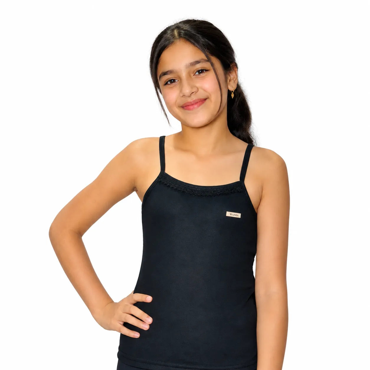 3-Pack Stretchable Cotton Camisole Tank Tops – Innerwear Set for Women & Girls