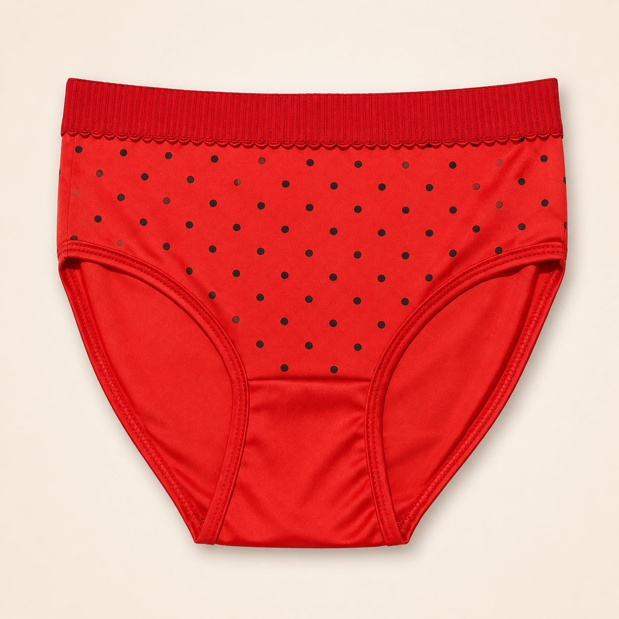 Wania Polka Dot Comfort Briefs – Wide Elastic Waistband | Everyday Wear