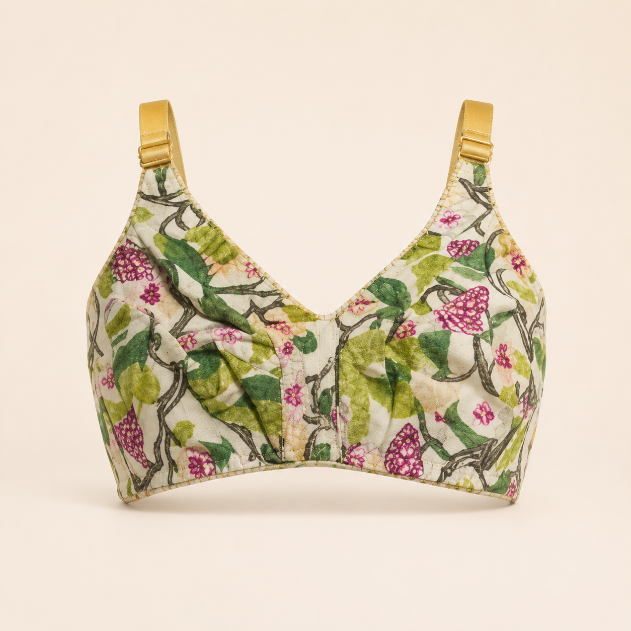 Wania Women’s Floral & Abstract Printed Daily Wear Cotton Bra Collection – Pack of 5