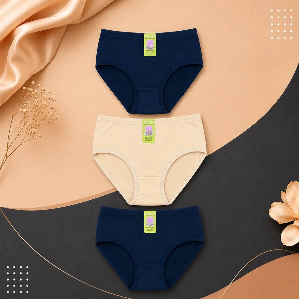 Ladies panties summer stuff pack of 3