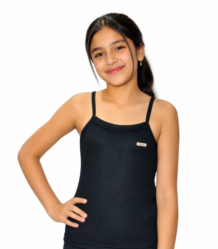 3-Pack Stretchable Cotton Camisole Tank Tops – Innerwear Set for Women & Girls